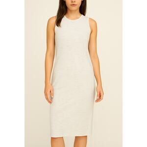 Banana Republic Heather Gray Sleeveless Tank Midi Dress XS